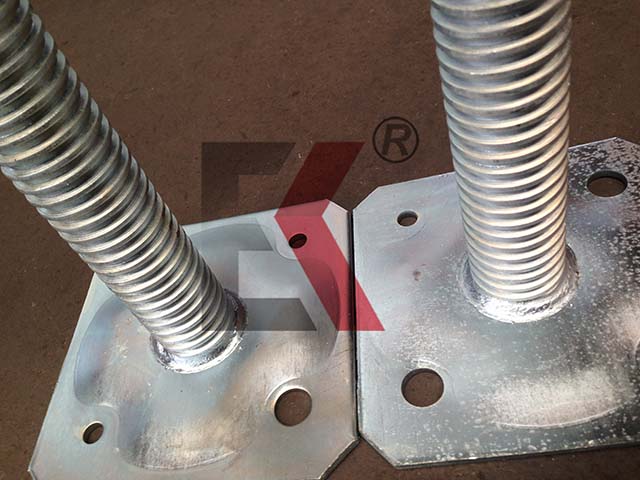 Welded Scaffolding Steel Hollow Base Jack